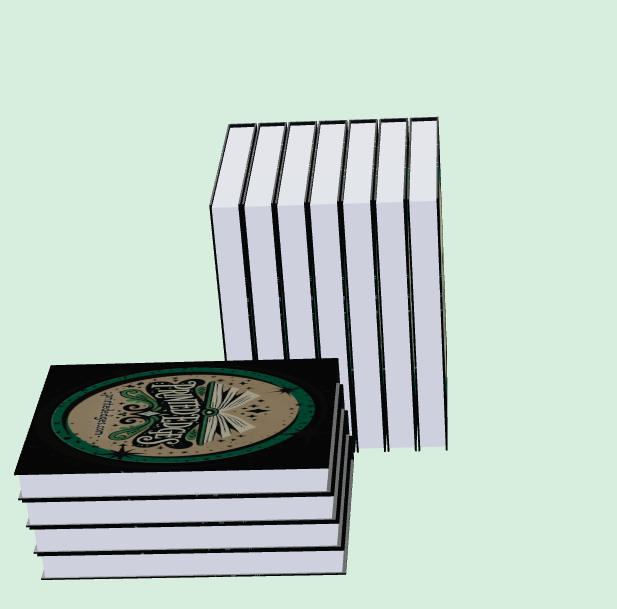 Stack of books preview mode example